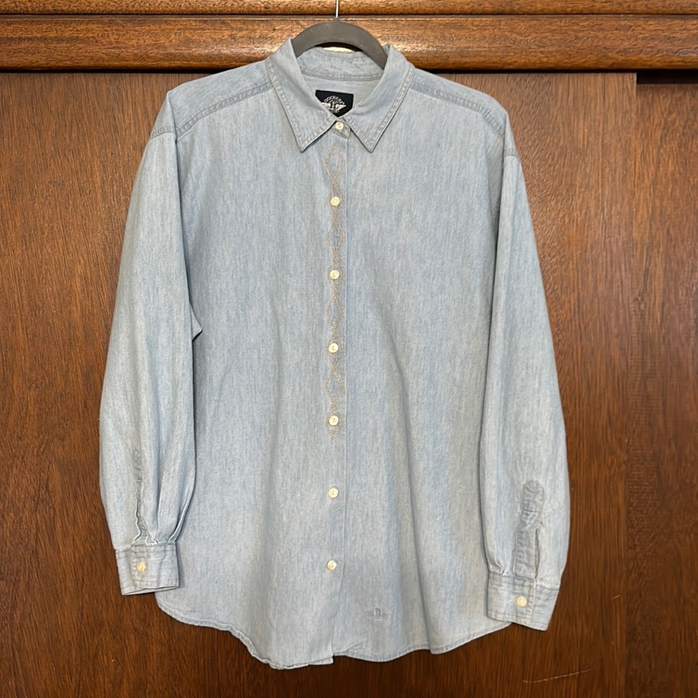 Dockers light blue Jean shirt
